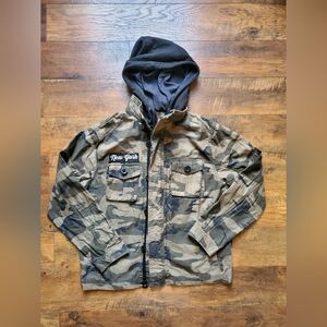 Camo New York Patch Jacket Size L